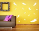 Feathers Vinyl Decal A Set of Feathers Vinyl Decals Modern Wall Art Sticker
